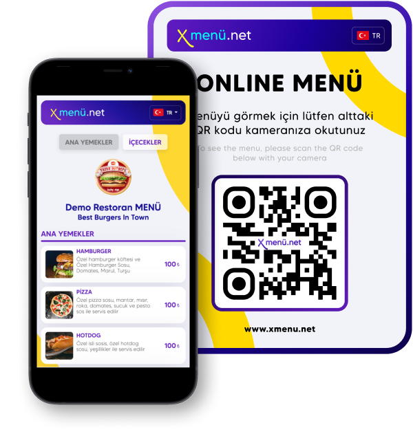 Xmenü | Online Temassız QR Menü